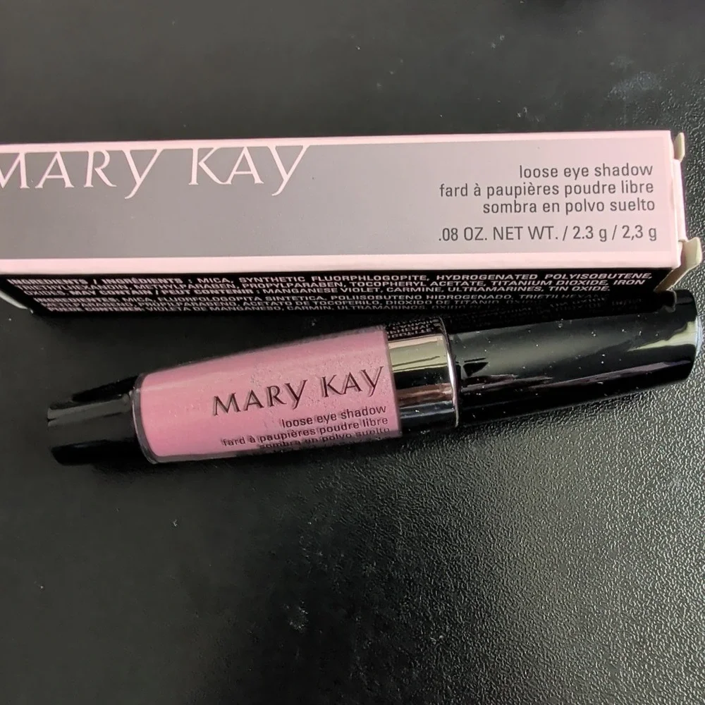 Mary Kay Loose Eye Shadow Pink Organza Shimmer Powder Wand .08 oz New in Box